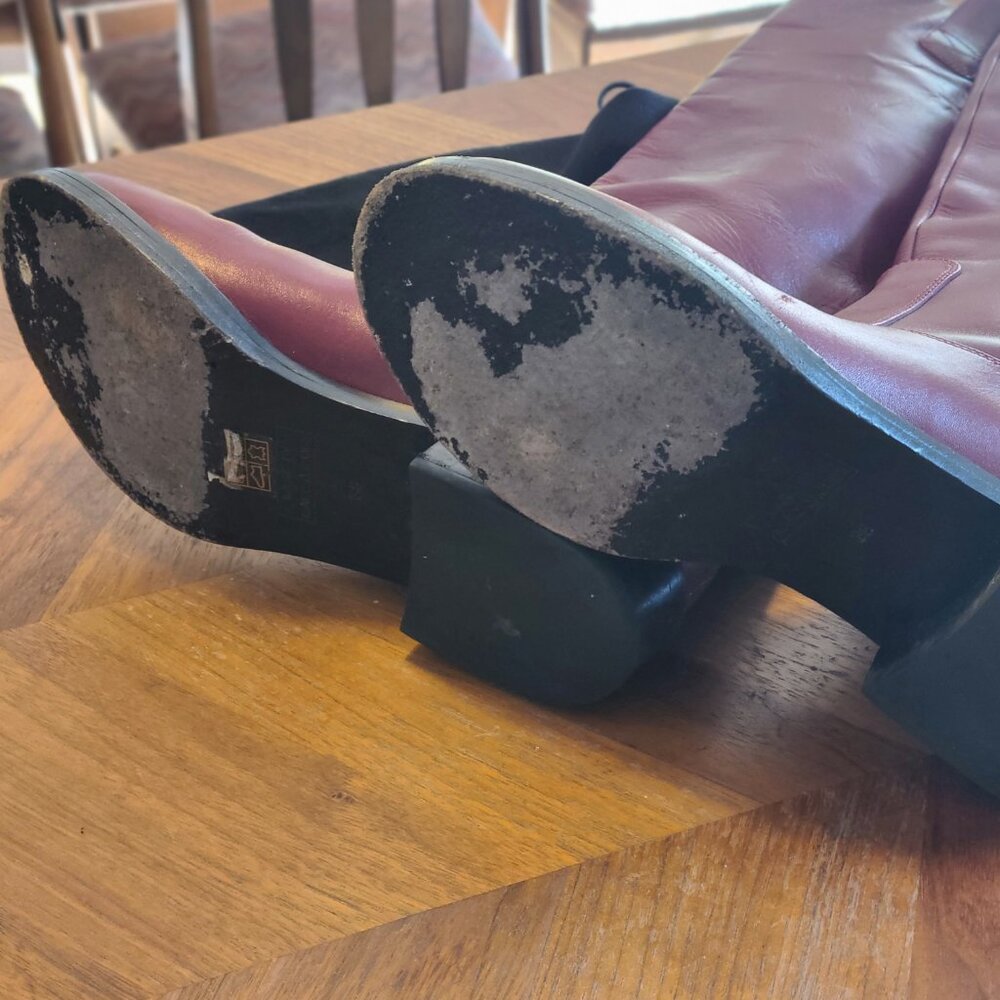 Marc Jacobs Tall Burgundy Boot - Picture 2 of 5